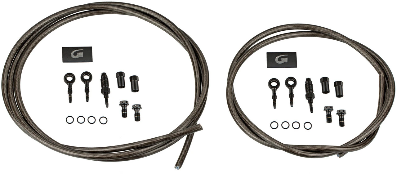 Stahlflexleitungskit VR + HR Für Shimano Deore/XT/XTR 1 Stahlflexleitungskit VR + HR Für Shimano Deore/XT/XTR