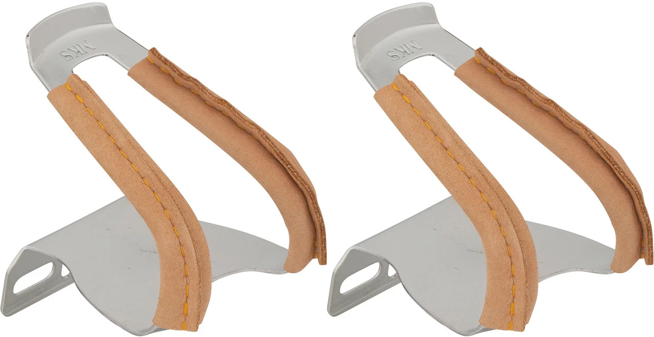 Mks Half Clip W/leather Pedalhaken 1 Mks Half Clip W/leather Pedalhaken