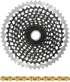 SRAM XG-1295 Kassette + PC X01 Eagle Kette 12-fach Verschleißset